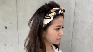 ドラマ「地味にスゴイ」石原さとみさん風 ちょんまげスカーフヘア