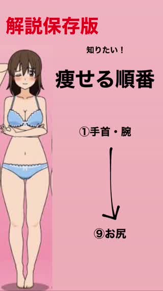 痩せる体の順番