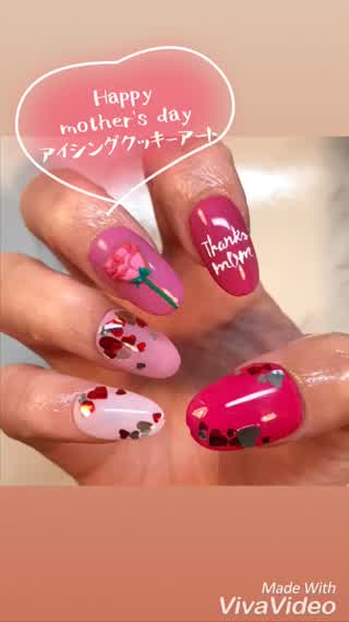 母の日･:*+.アイシングクッキーカーネーション