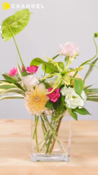 花束をほどいて飾る♡家にある器で華やかアレンジできちゃう！