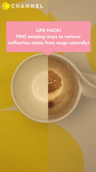 Two ways to remove stains from mugs!!
