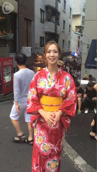 有名な街のお祭り！浴衣で参加してきまーす！by 新井美穂