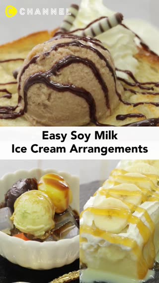 Easy Soy Milk Ice Cream Arrangements
