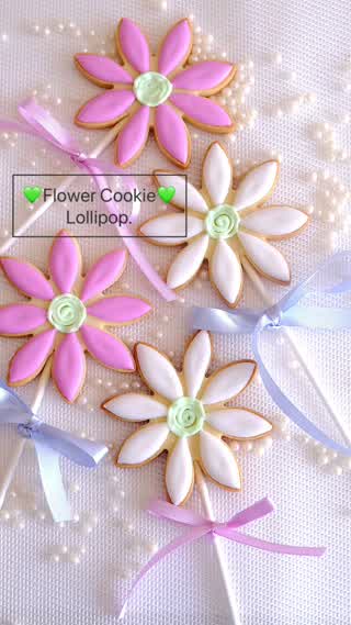 子供も大人も大好き！ロリポップ風Cookie！リボンをつければとてもかわいい。