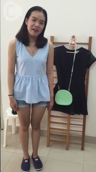 [Vietnam] Babydoll dress street style