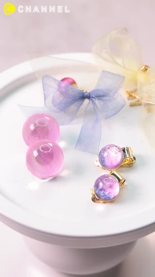 涼しげな耳元に♡お家でつくれるオリジナルレジンピアス