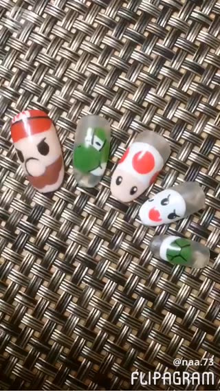 リクエスト：マリオのキャラクターネイル(後編)