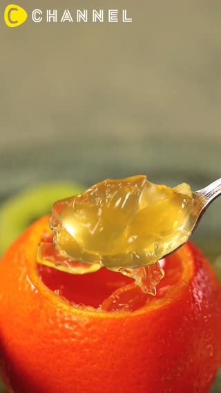 清爽100分！橘子口味果凍