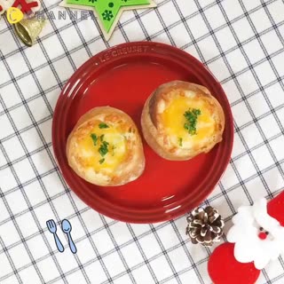 意外的超簡單！沒有廚藝也能上手的法國麵包濃湯杯！