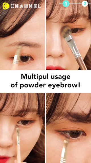 Multipul usage of powder eyebrow!