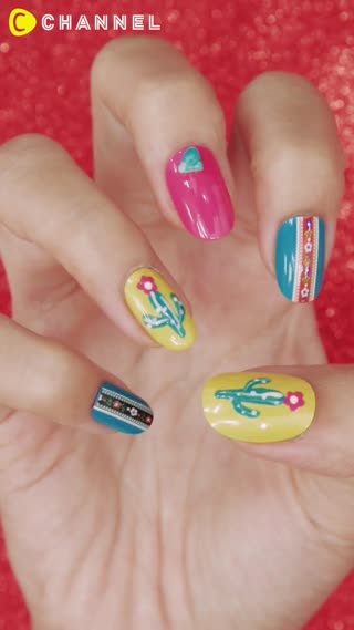 เป็นสาวเม็กซิกันด้วยเล็บลายกระบองเพชร