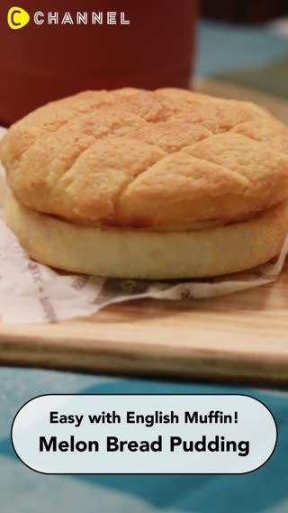 Melon Bread Using English Muffins! 😋