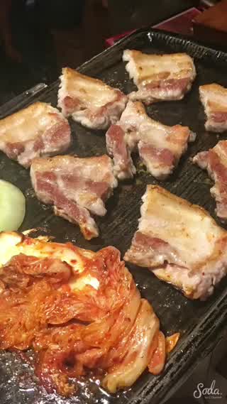 Grilled Pork Belly at Korea Town Tokyo