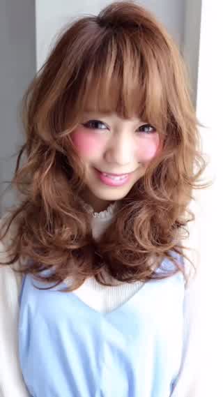 ゆるふわセミロングスタイリング方法