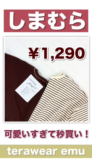 【しまむら】秒買い⁉︎terawear emuコラボ購入品