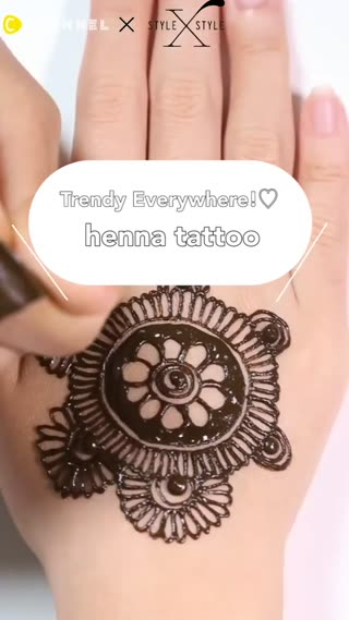 Beautiful Hand Henna Tattoo!