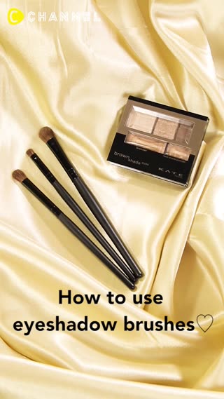 How to use eyeshadow brushes♡