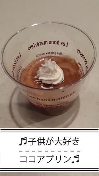 子供が大好きココアプリン
