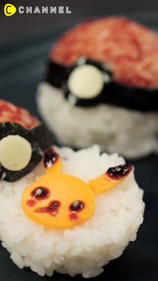 ข้าวปั้นโอนิกิริปิกะจู :D