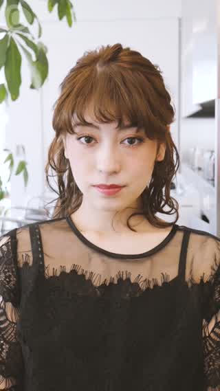 前髪を切らなくてOK！即席シースルーバング×惚れさせメイク