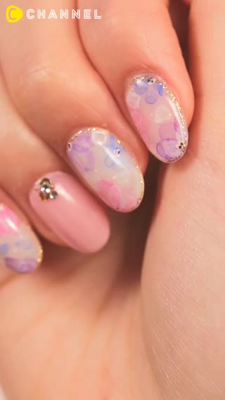 可愛女孩必備♥水彩般的夢幻指甲