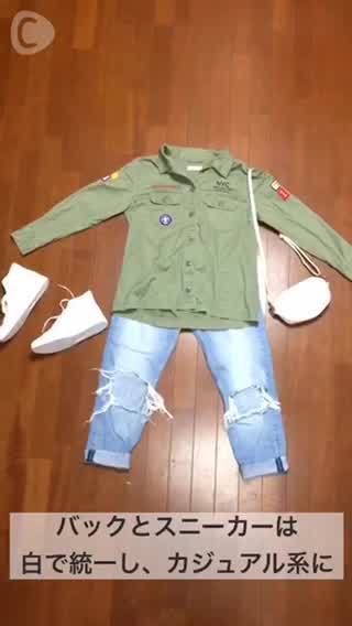 春を先取り！クラッシュデニムコーデ spring Ver.