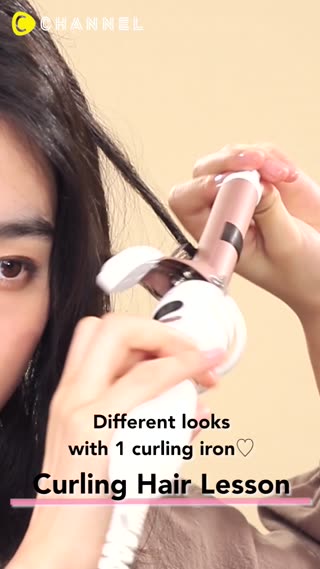 Different looks with 1 curling iron♡