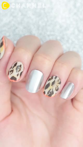 時尚進階班的都在畫這個♡成熟女孩風的動物紋指甲彩繪♡