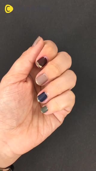 宅宅美甲~窩在家也不無聊。秋季最流行的霧面法式指甲 自己做！
