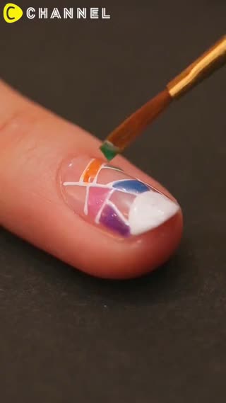 Beautiful Stained Glass Nail Art