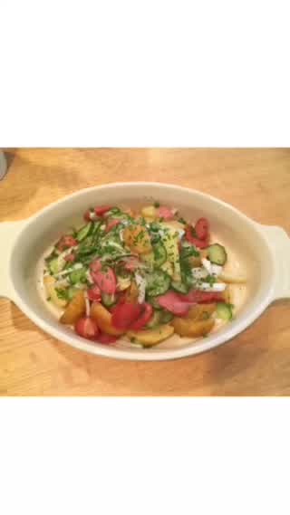 新じゃがを使ったベイクドポテトサラダ