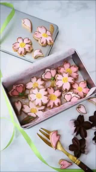 桜のアイシングクッキー