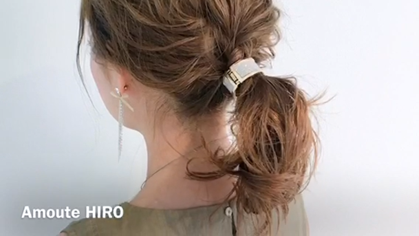 4 21本日のヘアリングを使ったポニーテールの解説付き動画です C Channel
