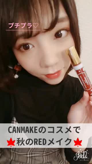 CANMAKEのコスメで秋のREDメイク*°