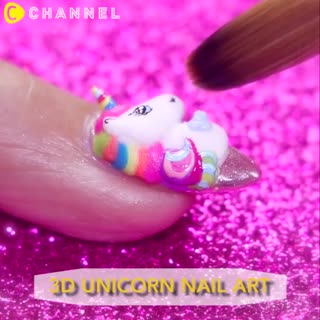 Nail Art Unicorn 3D