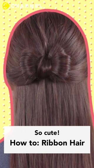 So cute! How to: Ribbon Hair
