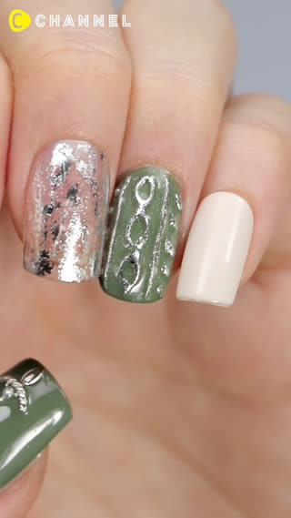 Knit Nails 2 Ways💅