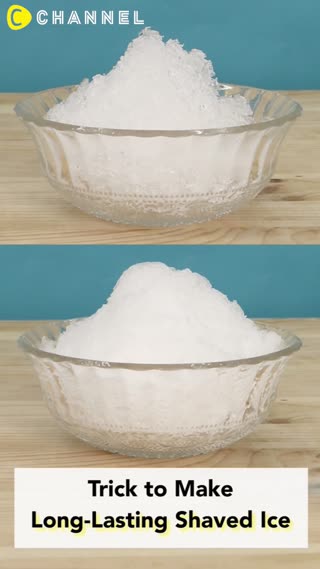 Trick to Make Long-Lasting Shaved Ice♡