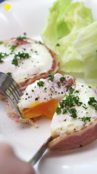 ベーコンカップエッグ    