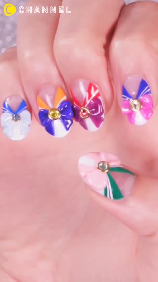 Sailor Moon Nail Art