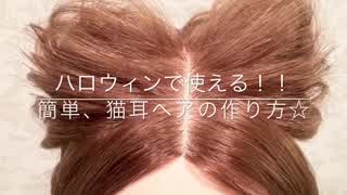 ハロウィンでできる！簡単 猫耳ヘアアレンジの作り方 SALONTube 