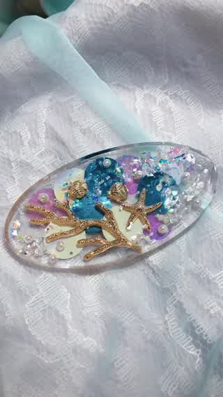 【diyレシピ 】海の世界へようこそ！スパンコールのクリップ