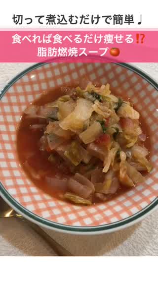 切って煮込むだけで簡単♩食べれば食べるだけ痩せる⁉️脂肪燃焼スープ