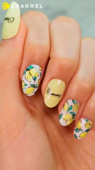 指彩DIY♥水果躍上手指頭了呢