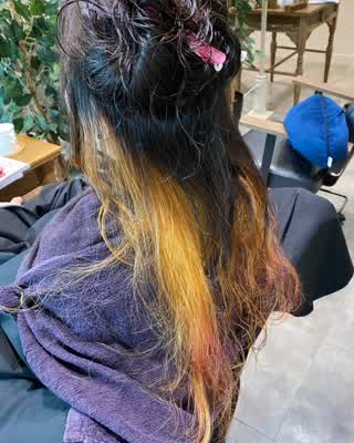 【ブリーチを使ったインナーカラー】苺ピンクヘア