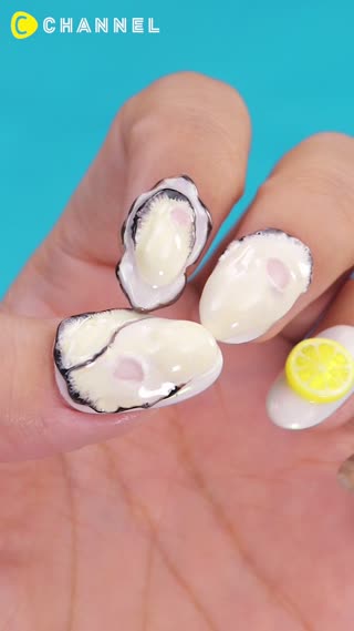 Realistic 3D! ♡ Whole Oyster Nail
