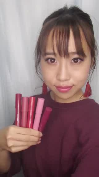 レブロンクレヨンリップ5色付比べ！