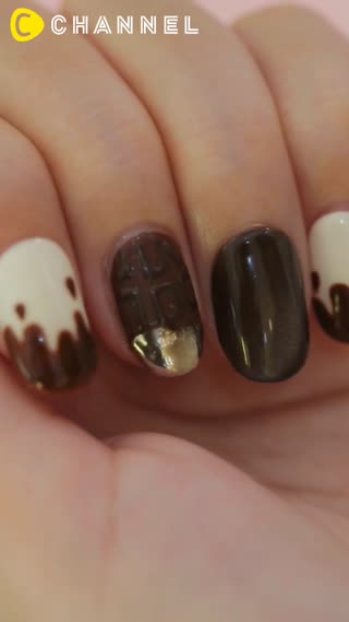 指尖好甜♡擬真巧克力指彩