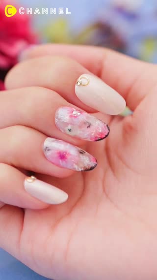 Cute Art Floral Nails♡
