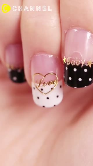 ok繃輔助就可以畫出可愛的指甲